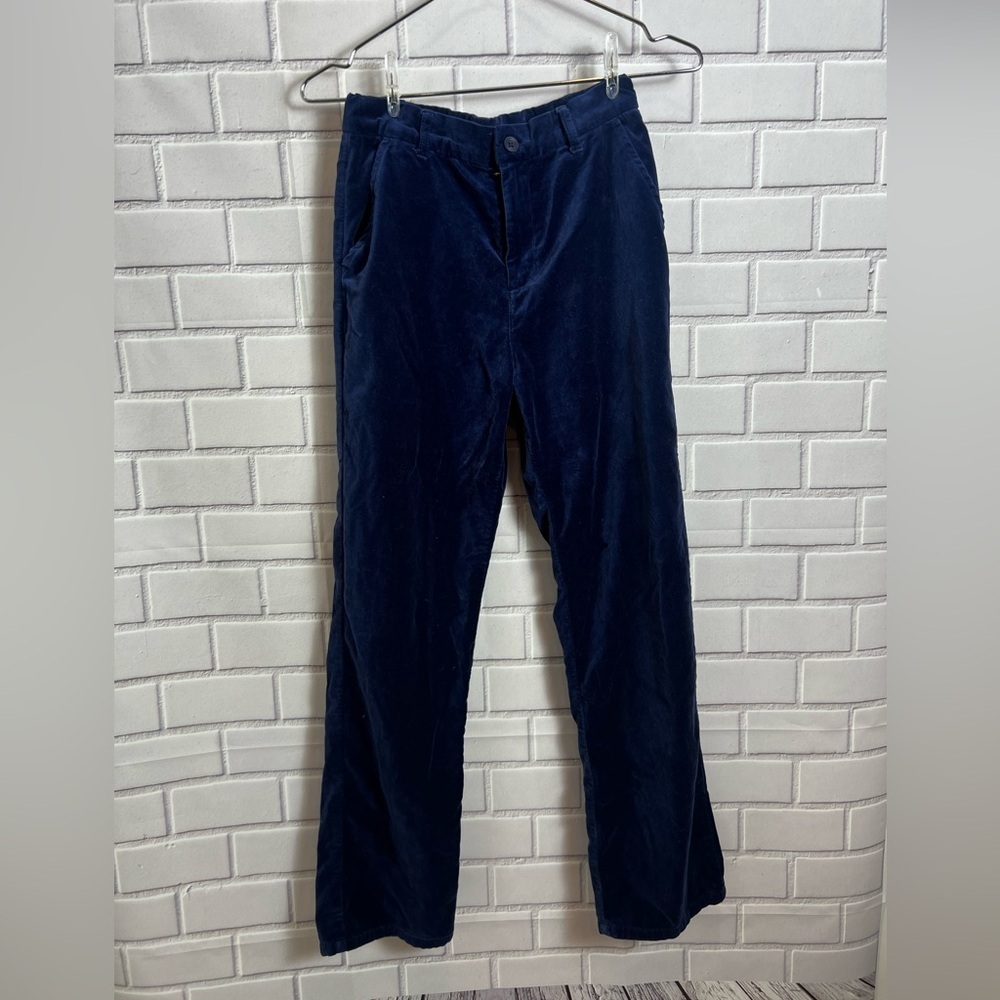 GYMBOREE girls velvet blue straight jeans /size 12 - Picture 3 of 7